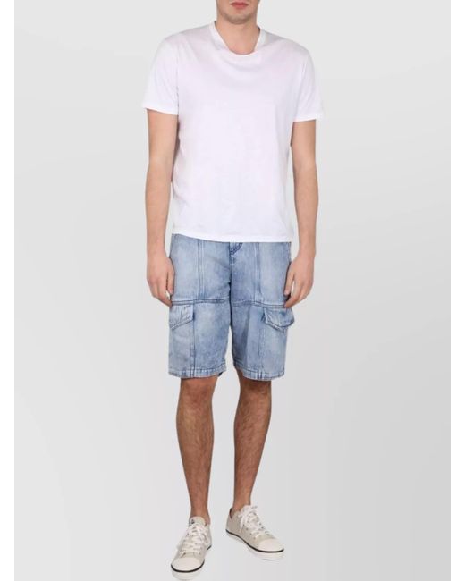 Isabel Marant Blue Cargo Shorts for men