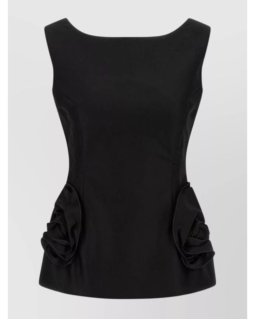 Magda Butrym Black Cotton Top