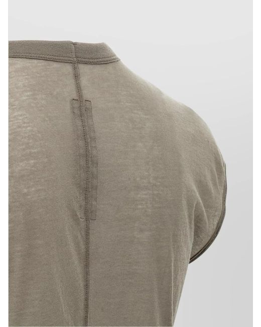 Rick Owens Gray Cotton Dylan Tank Top for men
