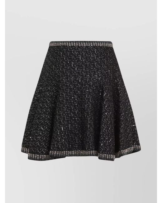 Giambattista Valli Black Boucle Mini Skirt