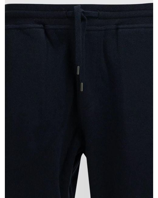 Brunello Cucinelli Blue Cashmere Lounge Pants Back And Side Pockets for men