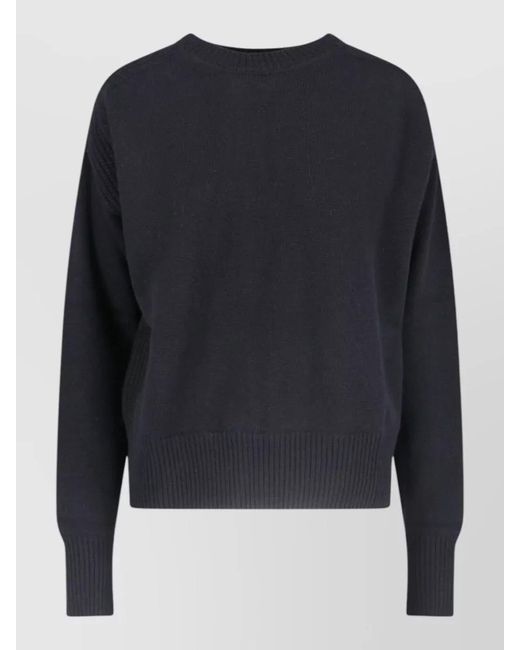Sa Su Phi Blue Knit Pullover Crew Neck Long Sleeves