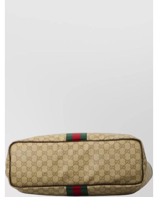 Gucci White Tribeca Large Shopping Bag Gg Fabric