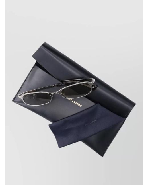 Saint Laurent Gray Acetate Sunglasses