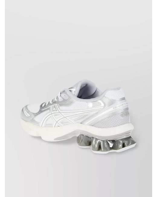 Asics White Mesh Low-Top Sneakers