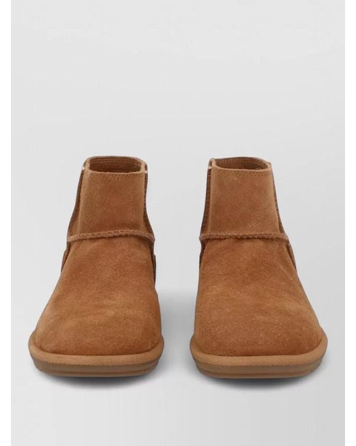 Ugg Brown Casual Ankle Boots Minimal Design