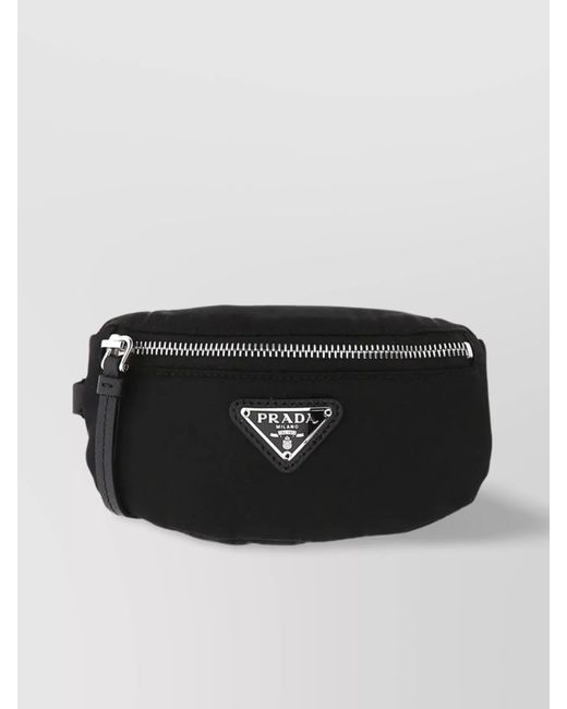 Prada Black Nylon Pouch Wrist Adjustable Strap