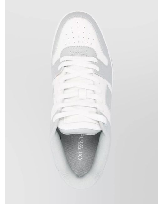 Off-White c/o Virgil Abloh White Low Top Sneakers With Perforated Toe And Rubber Sole for men