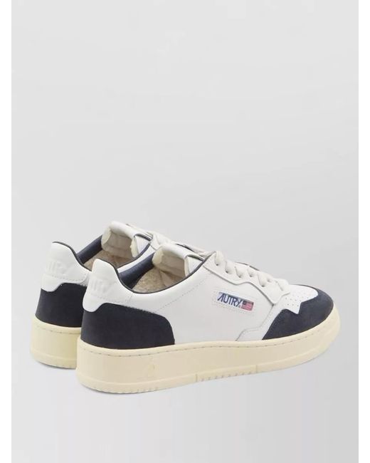 Autry Metallic Leather Low-Top Sneakers for men