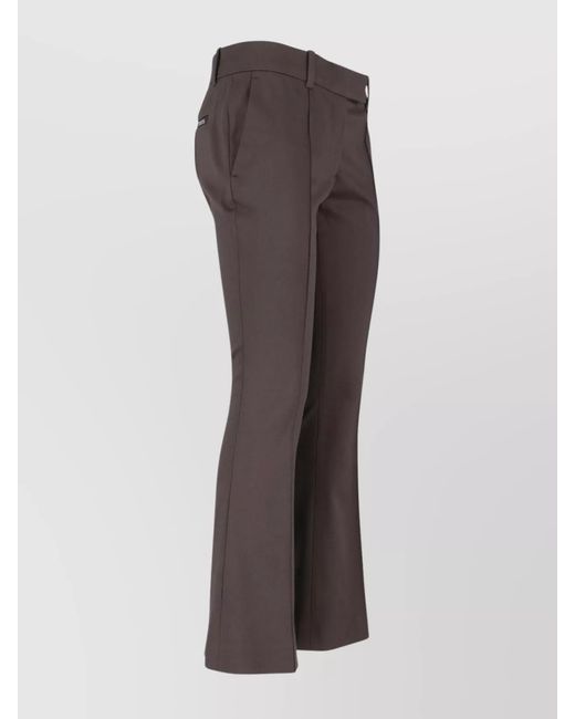 The Attico Gray Flared Trousers