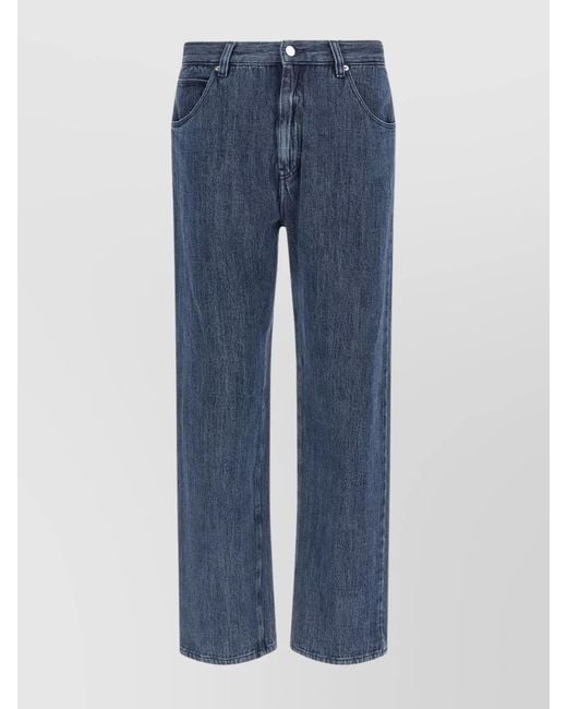 NAMACHEKO Blue Denim Regular-Fit Straight-Leg Jeans for men