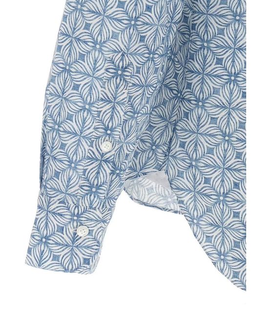 Barba Napoli Blue Shirt for men