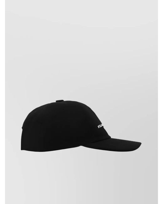 Stella McCartney Black Cotton Baseball Cap