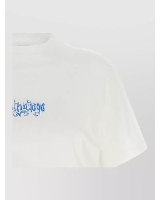 Balenciaga White Cotton T-Shirt