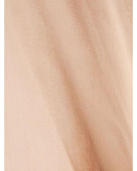 Tory Burch Natural High-Waisted A-Line Skirt Satin Finish