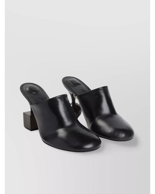 Jacquemus Black Leather Mules