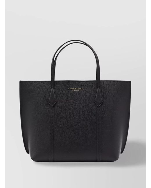 Tory Burch Black Perry Small Leather Tote Bag