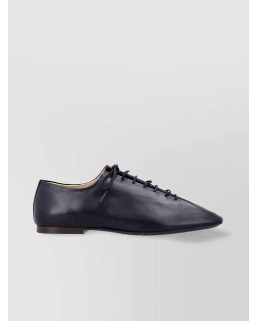Lemaire Blue Leather Classic Derby Shoes for men