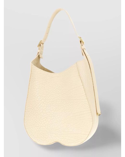 Burberry Natural Medium Leather Shoulder Bag