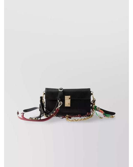 Prada Black Soft Calfskin Cross-Body Bag