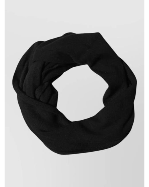 Dolce & Gabbana Black Wool Knit Scarf for men