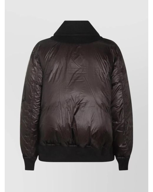 Sacai Black Down Bomber Jacket