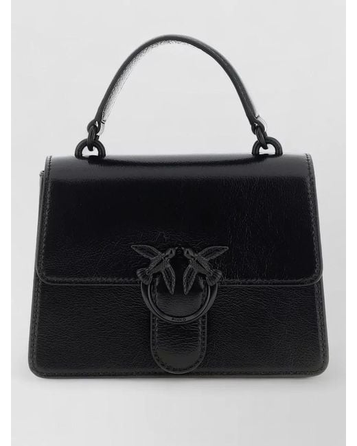 Pinko Black Love Bag One Mini Leather Shoulder Bag