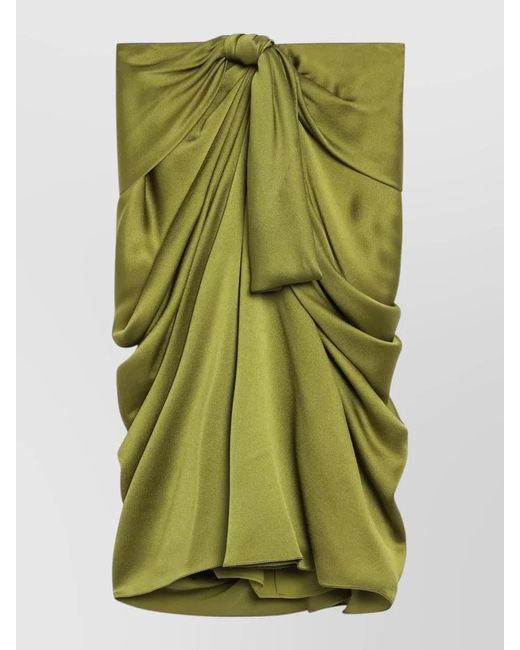 Chloé Green Silk Midi Dress