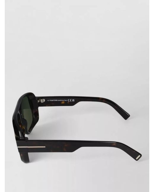 Tom Ford Metallic Sunglasses Ft1101 Square Frame Mm Lenses