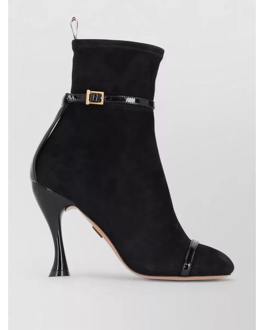 Thom Browne Black Trompe L Oeil 4 Bar Sandal Ankle Boots
