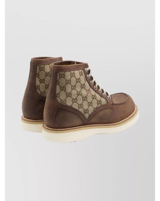 Gucci Multicolor Suede Ankle Boots for men