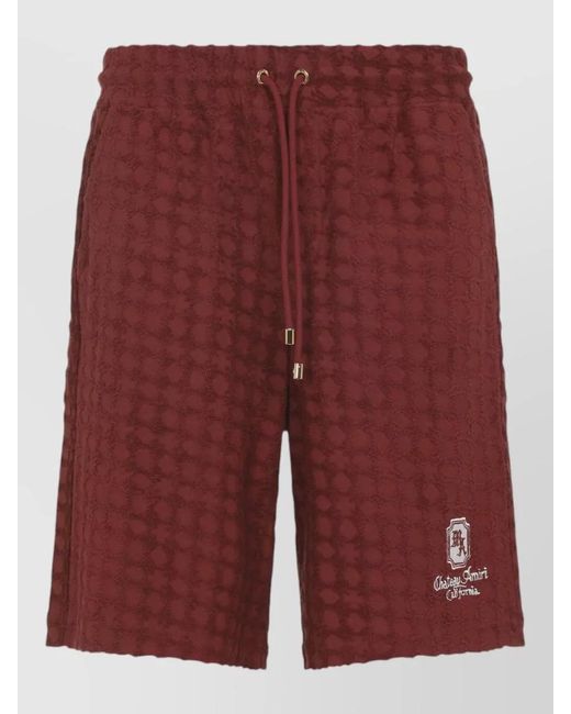 Amiri Red Chateau Bermuda for men