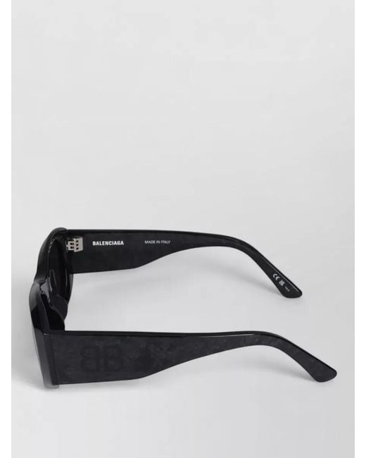 Balenciaga Black Sunglasses Bb0397Sa 003 Oversized Design