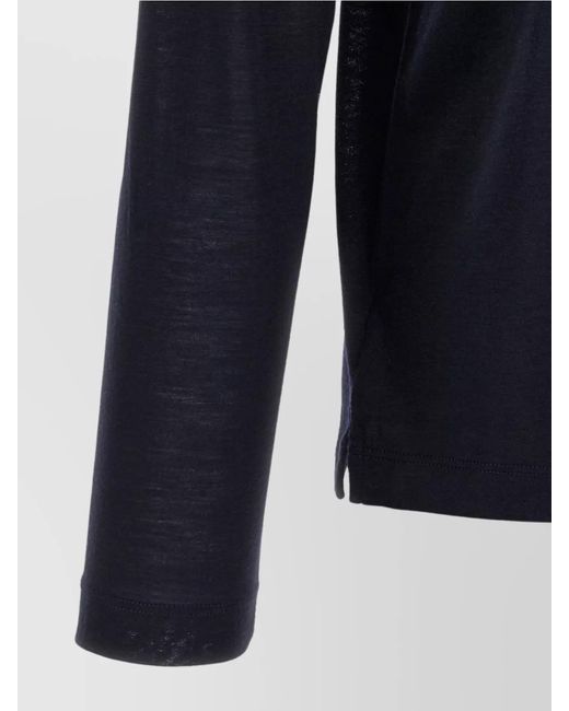Zanone Blue Wool Crew Neck Sweater for men