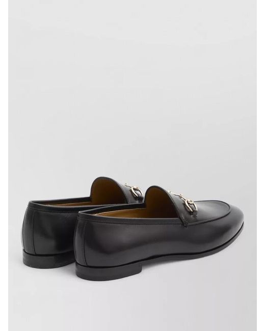 Gucci Gray Leather Loafers