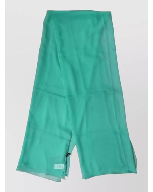 Dolce & Gabbana Green Silk Stole Neck Wrap Shawl for men