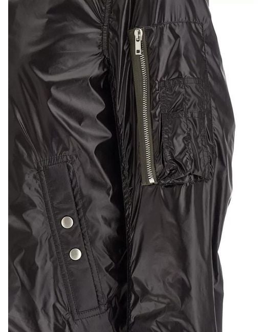 Rick Owens Black Solid Bomber Jacket for men