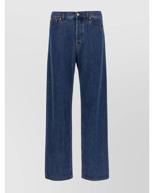 Valentino Garavani Blue Denim Straight-Leg Jeans for men