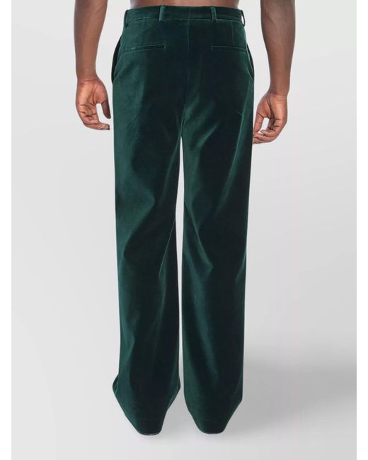 Gucci Green Velvet Trousers for men