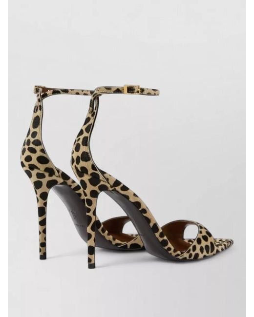 Giuseppe Zanotti Metallic Leopard Pony Skin Open-Toe Sandal