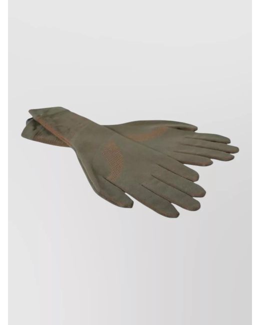 Dolce & Gabbana Green Cotton Wrist Length Gloves