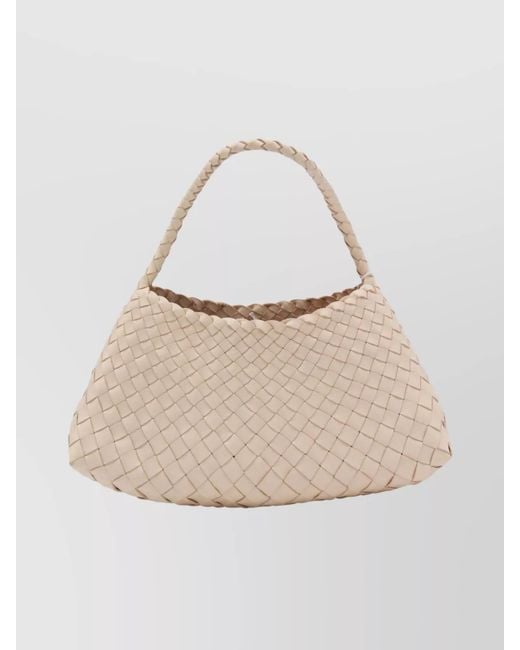 Dragon Diffusion Natural Woven Texture Single Handle Shoulder Bag