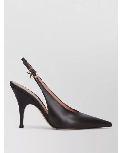 Gianvito Rossi Multicolor Leather Slingback Pumps Pointed Toe Design