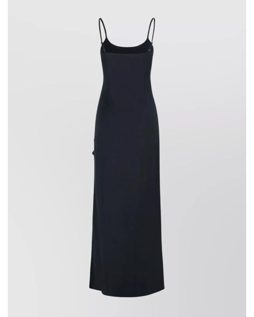 Coperni Blue Cotton Blend Maxi Dress