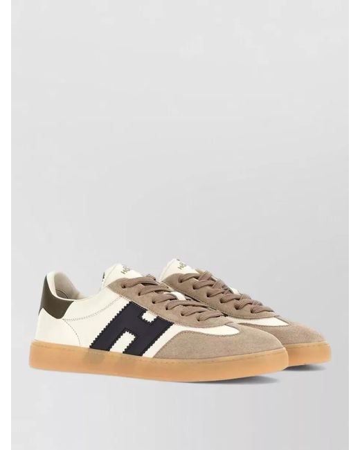Hogan Multicolor Smooth Suede Leather Lace Up Sneakers