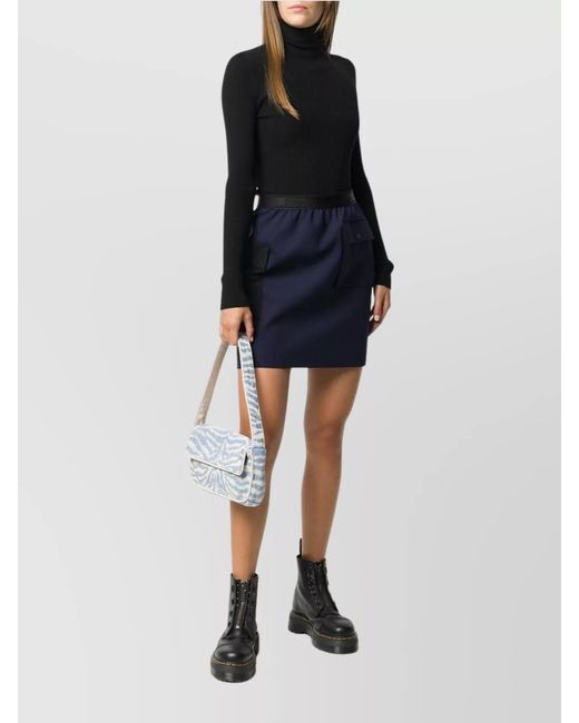 Wolford Black Ribbed Turtleneck Sweater
