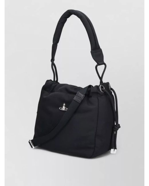 Vivienne Westwood Black Shoulder Bag Adjustable Strap Lightweight Design