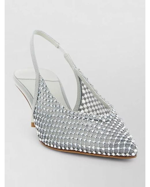 Le Silla Gray Gilda Slingback Pumps