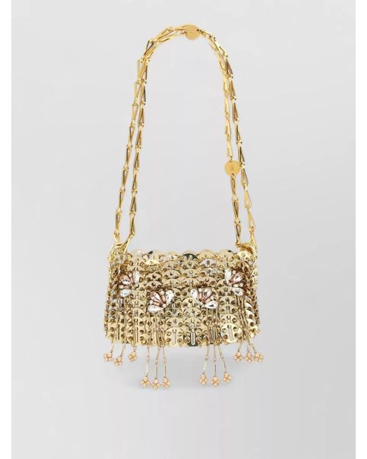 Rabanne White 1969 Chain Mail Crystal Clutch Bag