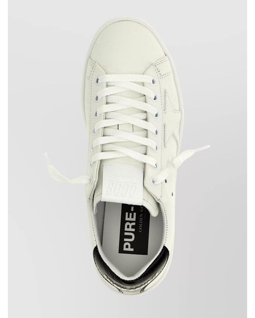 Golden Goose Deluxe Brand White Leather Low-Top Sneakers